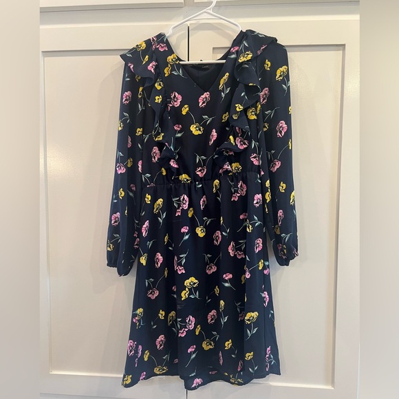 Banana Republic Dresses & Skirts - Women’s banana republic, extra small, XS navy dress with pink and yellow flowers